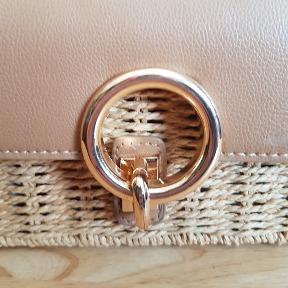 🪅 LA Express women  straw wicker Crossbody Bag - Picture 11 of 13